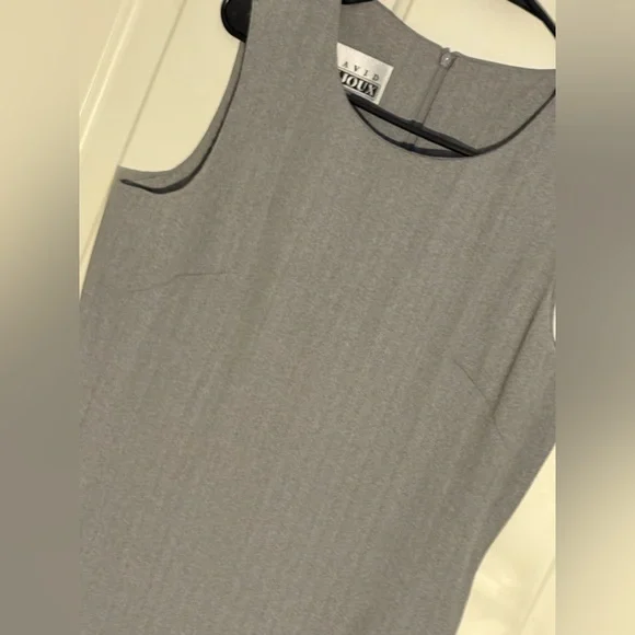 Vintage 2 Piece Blazer Dress Set Gray Size 10 - Picture 4 of 7